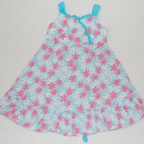 Laura Ashley, Girls Size 4T, Summer Flower Dress, 100% Cotton - Picture 2 of 5